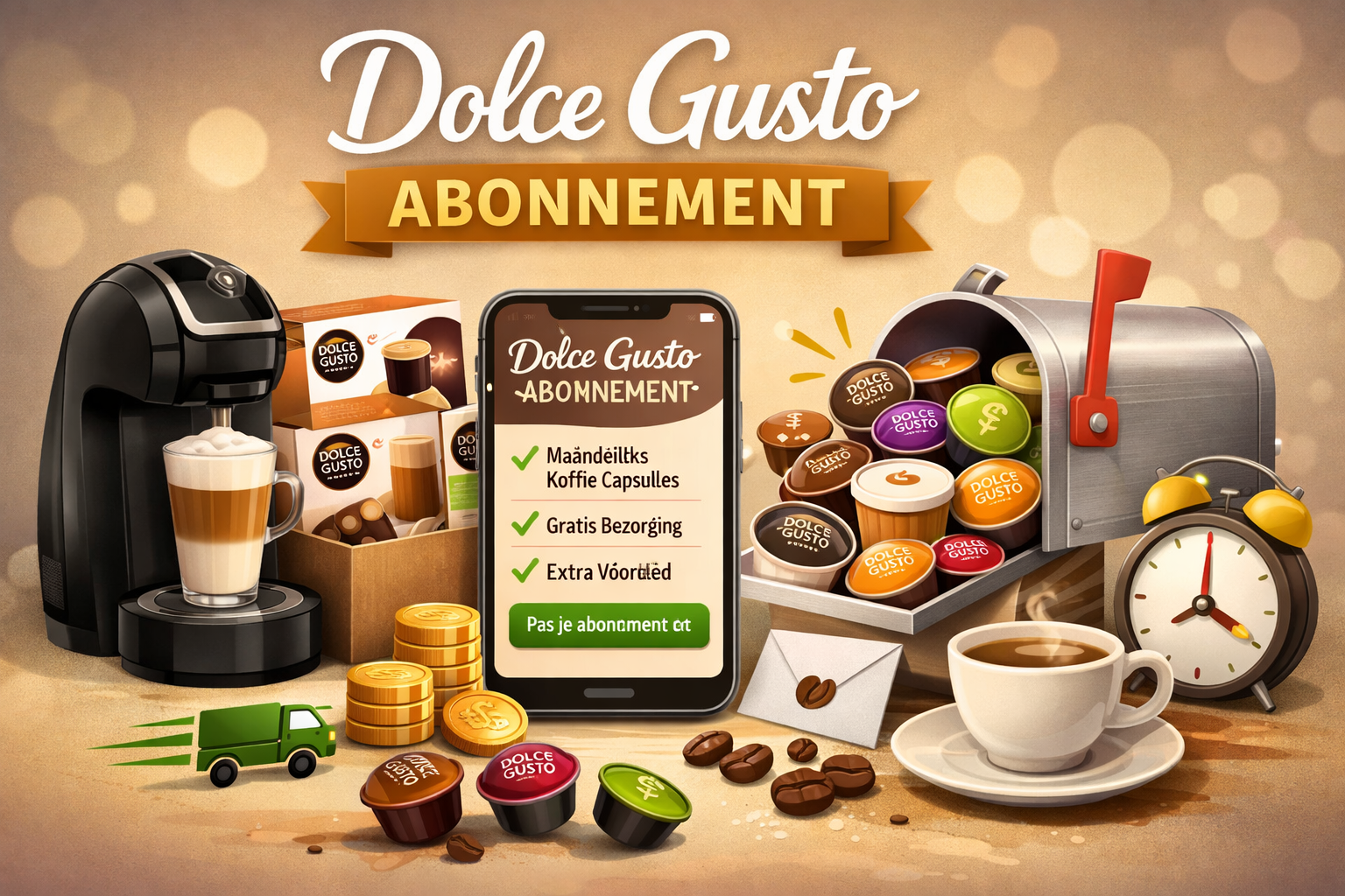 Beste Dolce Gusto abonnement – prijzen, aanbieders & slim besparen